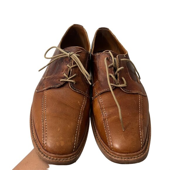 Allen Edmonds Chestnut Tan Bruce Lace Up Leather Shoes Mens Size 10.5 B main image 9